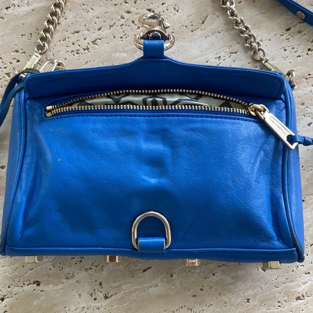 Rebecca Minkoff Electric Blue Leather Crossbody Bag